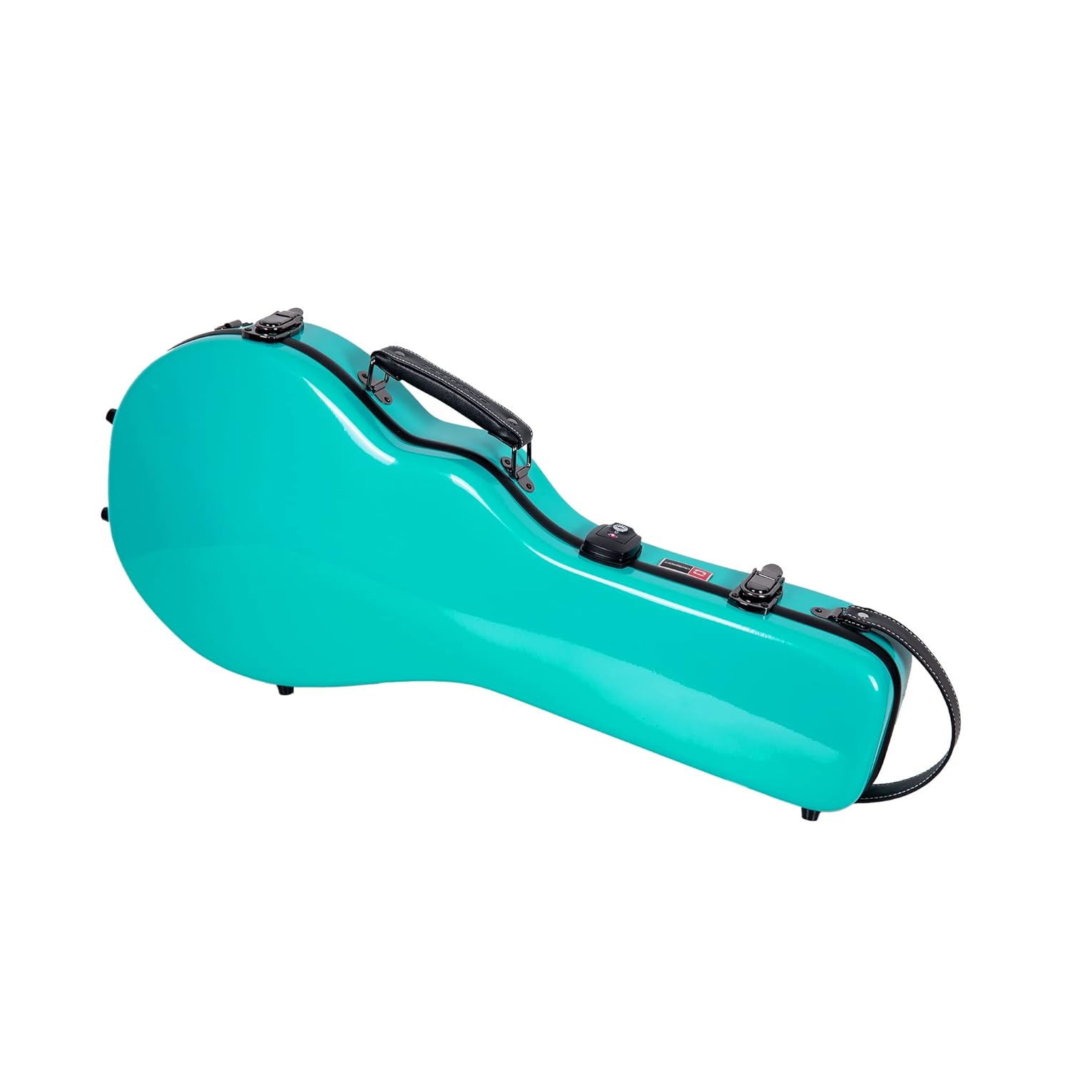 Crossrock Case - Fiberglass Mandolin Case - Fits Both A & F Styles - Padded Straps, Accessory Compartment, Fixed & Removable Padding - Includes TSA Lock - Mint Blue (CRF1020MAFMB)