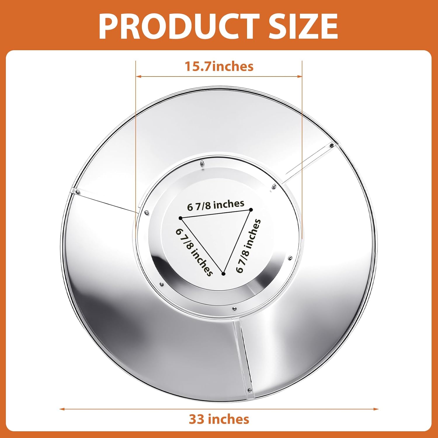 Retisee 4 Pack Patio Heater Reflector Shield - 33