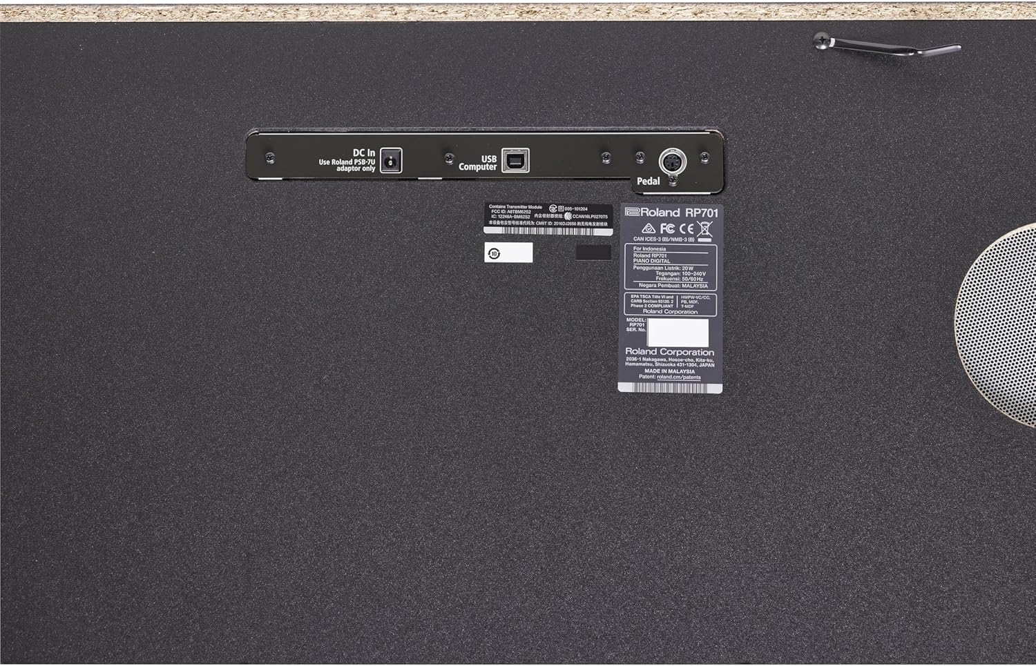 Roland RP701-CB Digital Piano in Contemporary Black