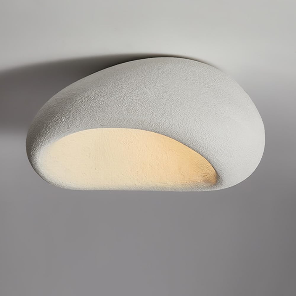 Ceiling Light Wabi Sabi Style Flush Mount Ceiling Lamp Nordic Chandelier, Geometric Close to Ceiling Lights E27 Pendant Lamps for Bedroom Living Room Home Shop Decor Lighting