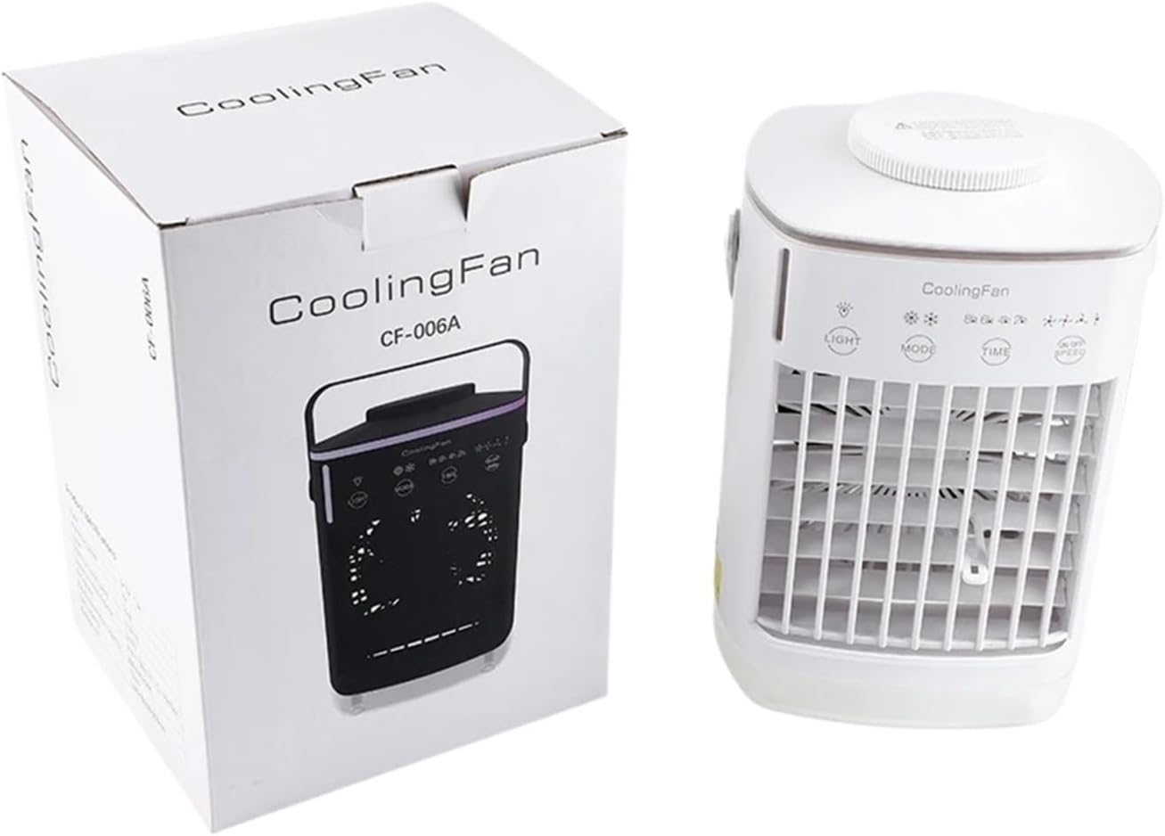 Portable. Portable Air Conditioner with Colorful Atmosphere Light Water Cooling Fan .Tabletop