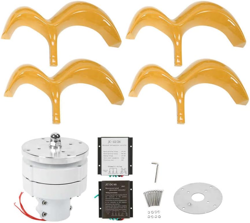 Wind Turbine Generator Kit 4 Blades 6000W with Controller Power Gourd Type Electrical Equipment