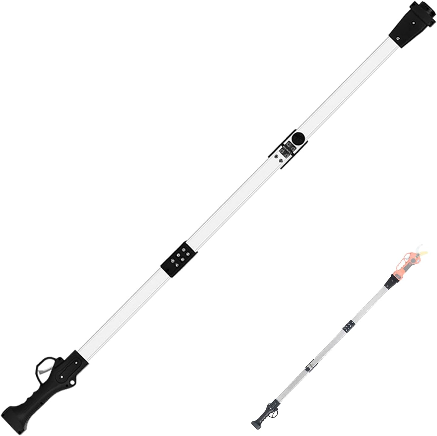 Extension Pole for Cordless Electric Pruning Shears, Sturdy Lightweight Portable Aluminum Alloy Rod for Electric Tree Branch Pruner for High Branch Pruning,190cm/6.2ft