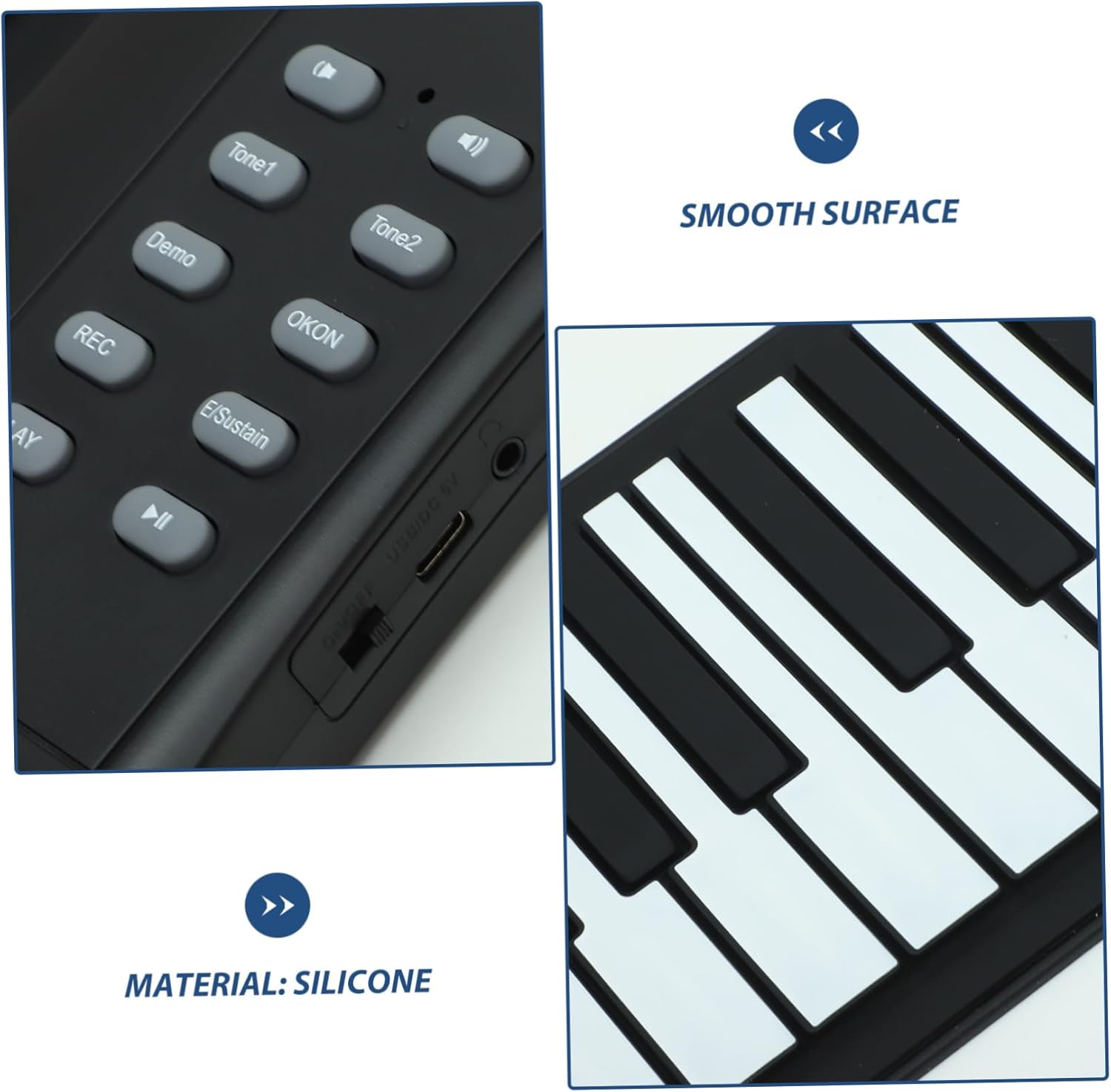 Totority Key Silicone Hand Piano for Beginners Portable Electronic Keyboard Foldable Design for Boys and Girls Adults Great for Music Enthusiasts