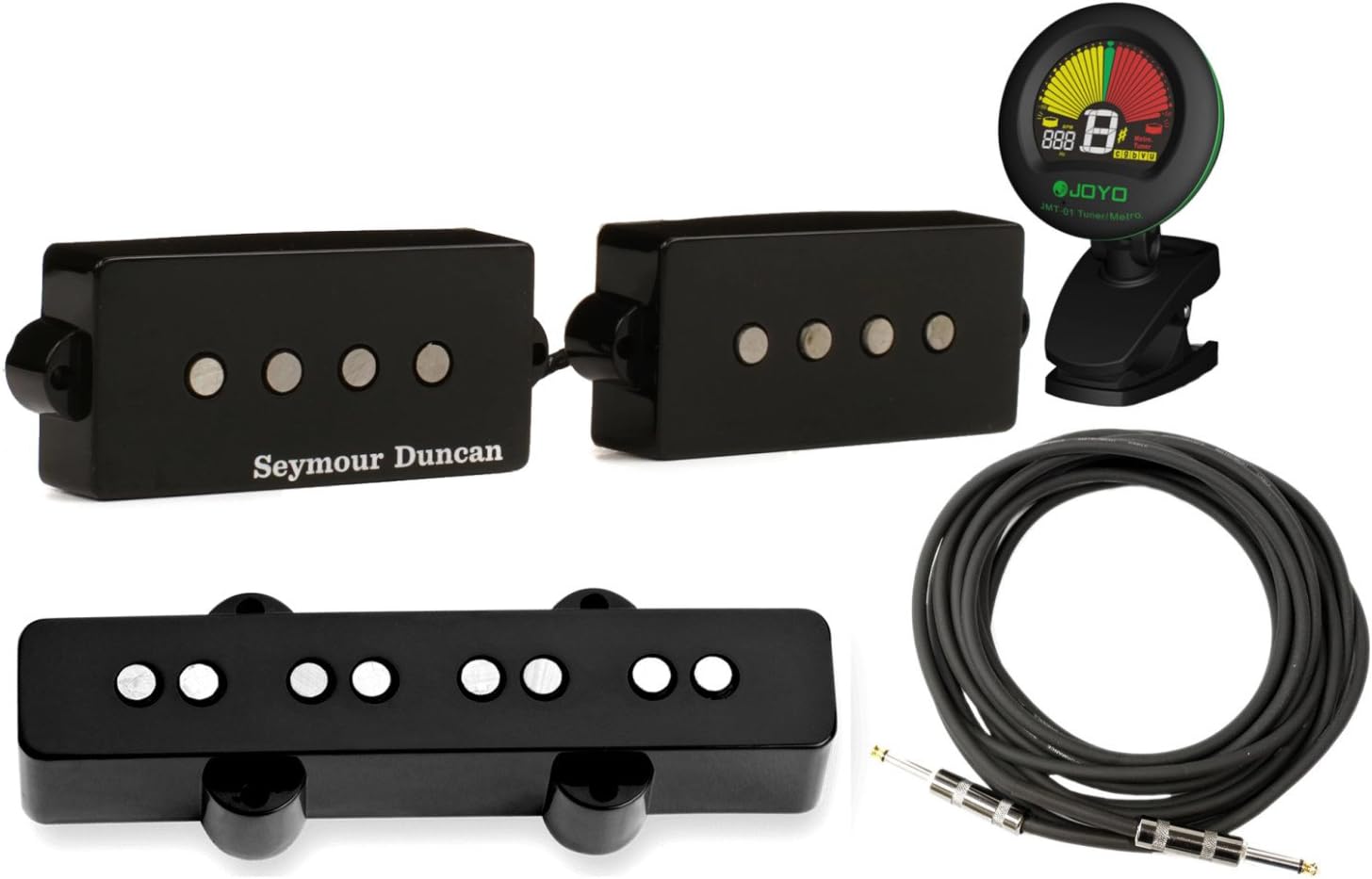 Seymour Duncan SPB-1/SJB-1b Vintage PJ Bass Pickup Set w/Tuner and Cable