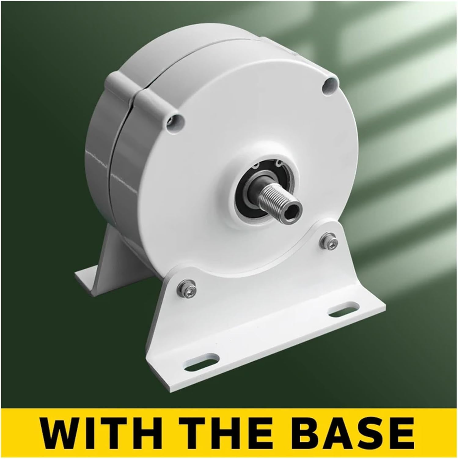 Wind Turbine Generator 750 RPM 500w 12V 24V Windmill AC DC Power Magnetic Dynamo Water Turbine Hydro tor Low Starting Speed for Home(with The Base,24V_500W)