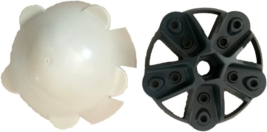 135mm Diameter with Screw and Nut Kit 5 Blades Wind Turbine Fittings Hub and Cover for Horizontal Wind Turbine Fittings