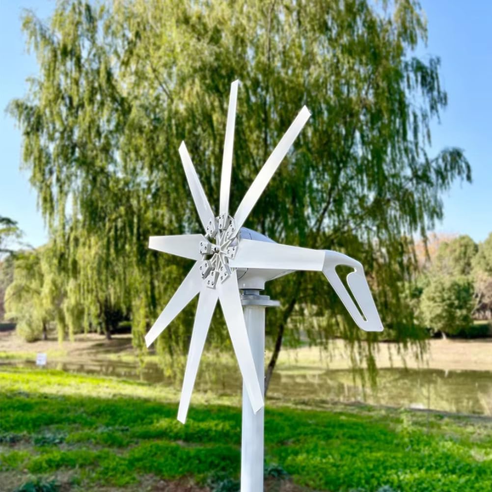 6000W Wind Turbines for Home Electricity, 12V 24V 48V 220V Magnetic Levitation Wind Turbine 8 Blades Wind Turbine Generator with Controller,24V