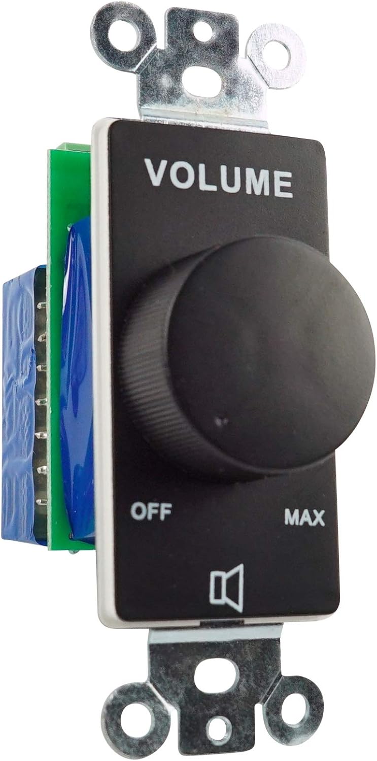 Rockville Commercial Audio Bundle: RCS80-1 60W 70V Amplifier/Bluetooth, RMC-XLR Metal Microphone, VOL70100 100W Volume Controller, Black, 3-Items