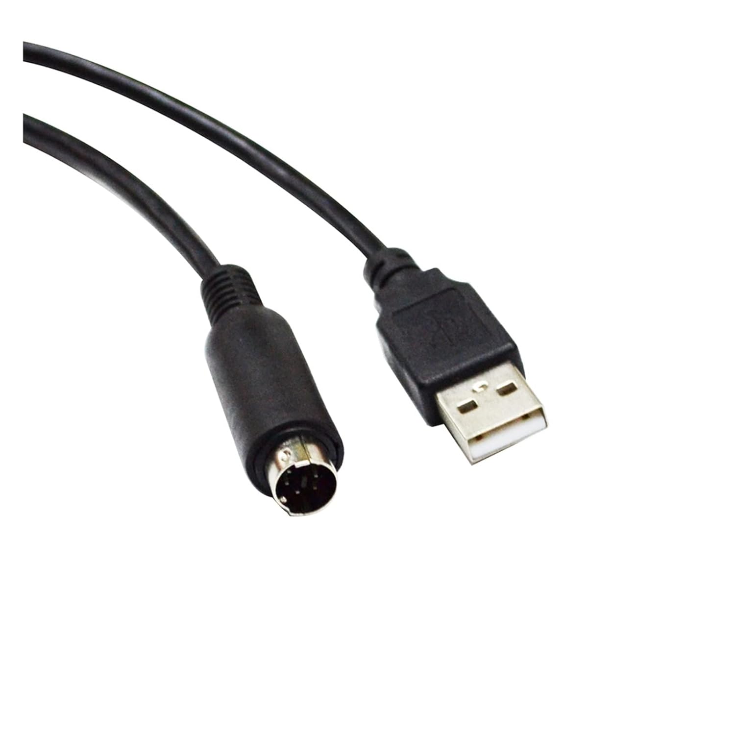 USB A 2.0 to Mini DIN 7-Pin MD7 Male Adapter Multimedia Streaming Keyboard 2 PRO Duo I/O MIDI Keyboard PC Data Extension Cable(3m)