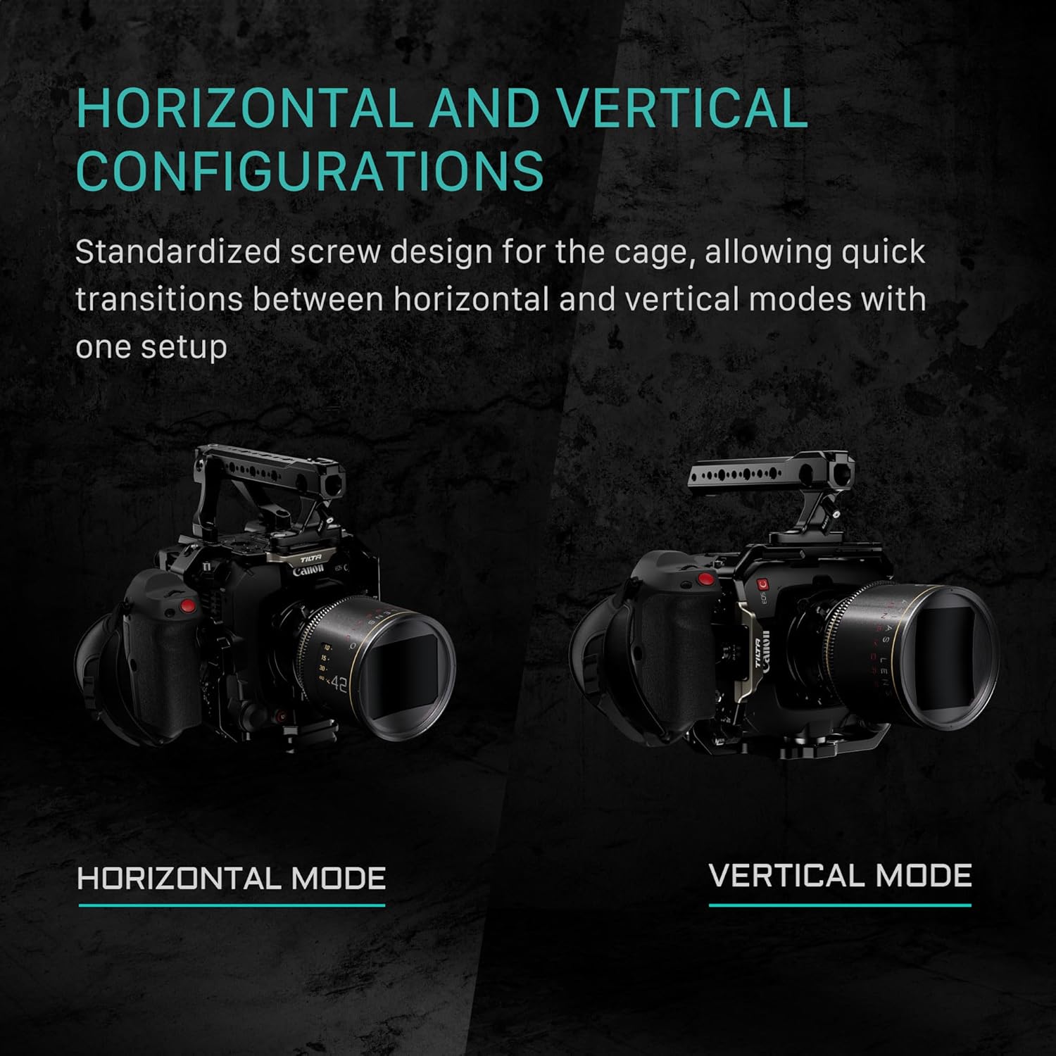 Tilta Camera Cage Advanced Kit for Canon C400 | Includes Full Cage, Rear Accessory Plate, Top Handle Extension, Shoulder Baseplate & More | Arri Rosette, NATO Rail, 3/8