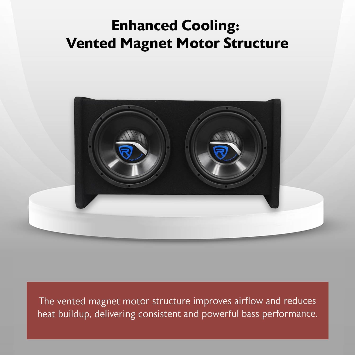 Rockville RV10.2B 1000W Peak/350W RMS Dual 10