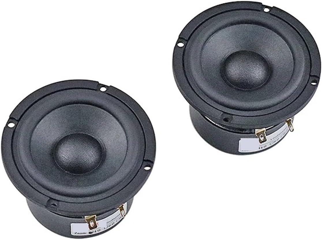 Pure Mid Range Speaker 3 inch 89mm Household Tri Frequency Vocal Instrument Cotton Hemp Fiber Basin 95HZ-15KHZ 15W 1Pairs Lucky