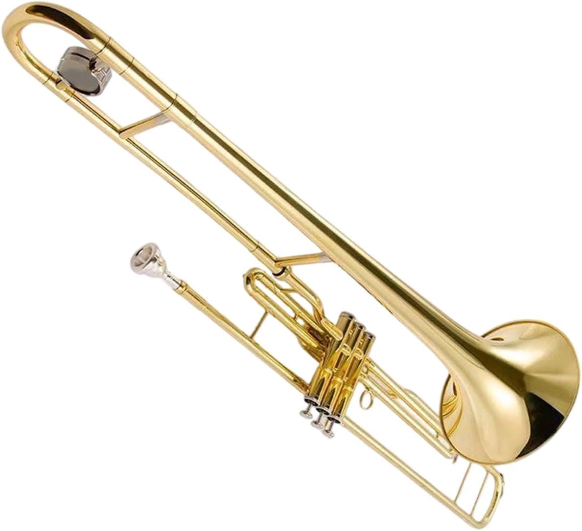 Adult Trombone Instrument B Flat Tenor Trombone Three Key Brass Instrument