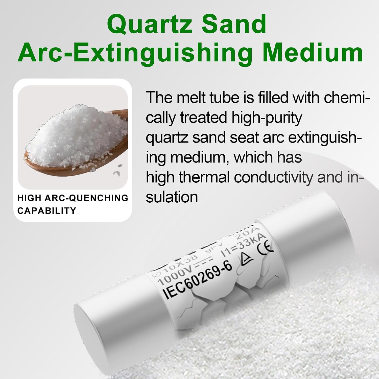 IP65 Solar PV Combiner Box DC1000V 32A Circuit Breaker with 10pcs Fuse Link 20A & Surge Protector and 15A PV Fuses, 1in 1out Disconnect Switch Outdoor Waterproof for Solar Panels System