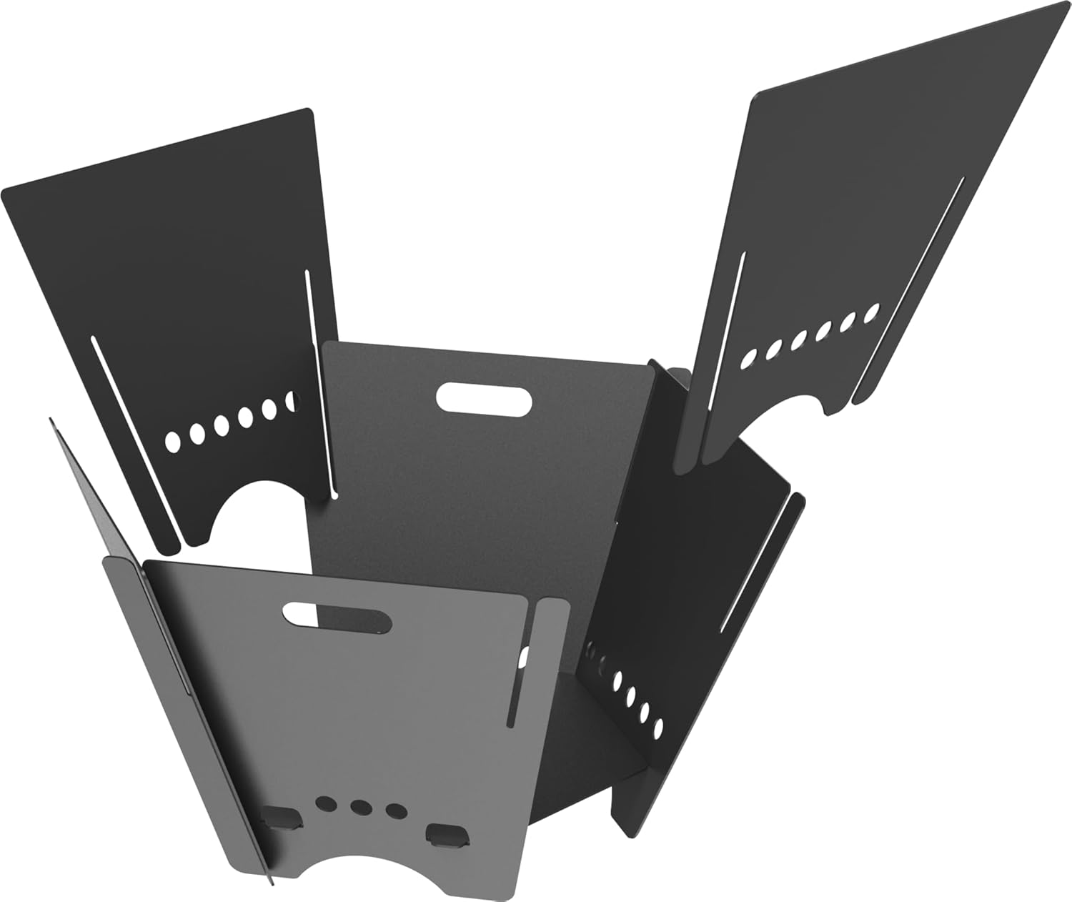 Tarter Large Outdoor Fire Pit - 7-Piece Hexagonal Wood Burning Fireplace for Camping & Bonfires - Portable & Easy Assembly Design - Heavy Duty & Durable Sheet Steel, Powder Coated Finish