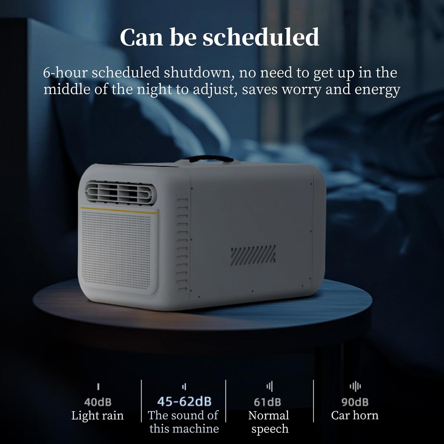 Portable Air Conditioners for Room & Outdoor, with Remote,Low Noise 38dB,Handle Design, Perfect for Tent, Garage White