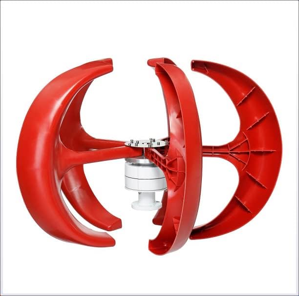8000W Vertical Axis Lantern Wind Turbines Generator Motor Kit 5 Blades 12V-220V Electromagnetic for Home Hybrids Streetlight Use