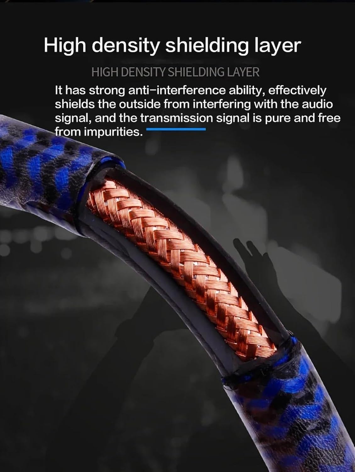 Guitar Audio Cable Guitar Cable 6.5mm Jack Cable For Electric Guitar Bass Keyboard Amplifier Mixer 6.35mm Aux Cable(1.5m)