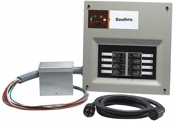 SOUTHRO Upgradeable 30 Amp Manual Transfer Switch with Aluminum Power Inlet Box, Mfr: 6854-A