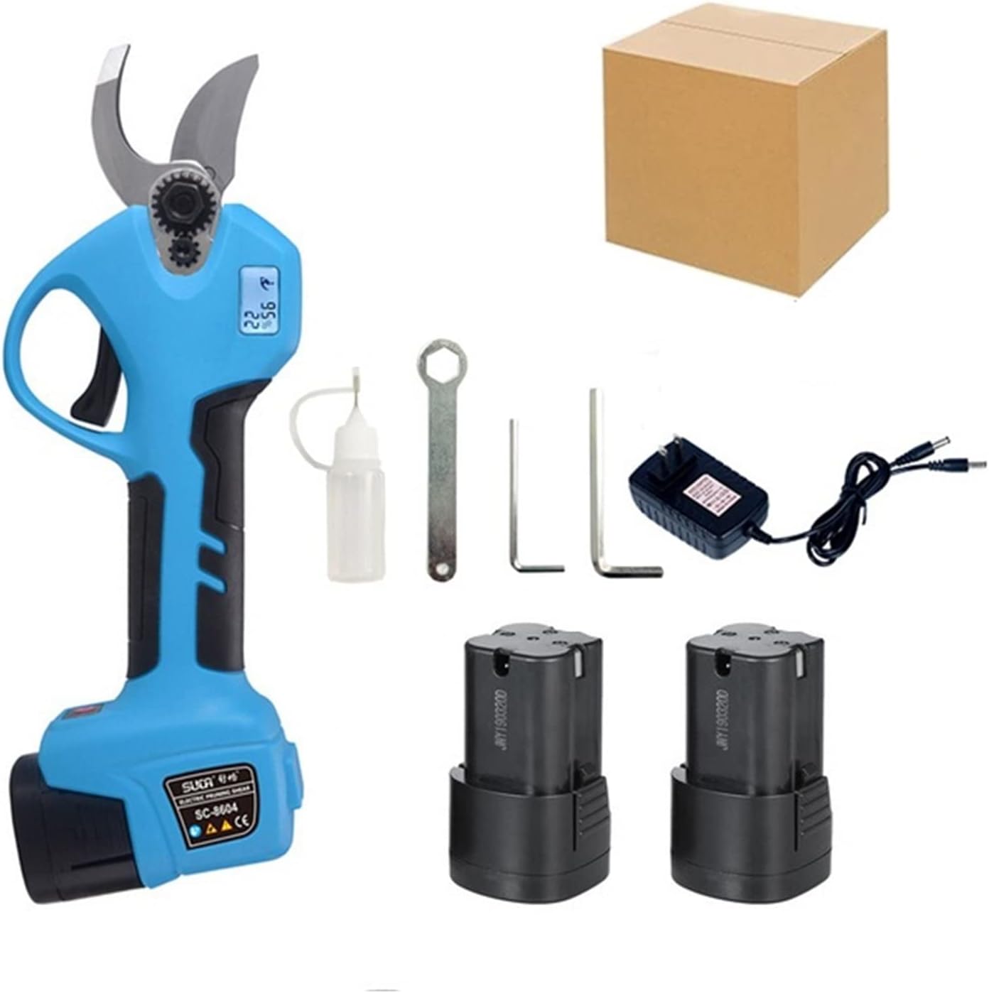 Electric Pruning Shears, 16.8V Cordless Pruner Lithium-ion Pruning Shear Efficient Scissors Bonsai Electric Branches Garden Tools Electric SC-8604)))