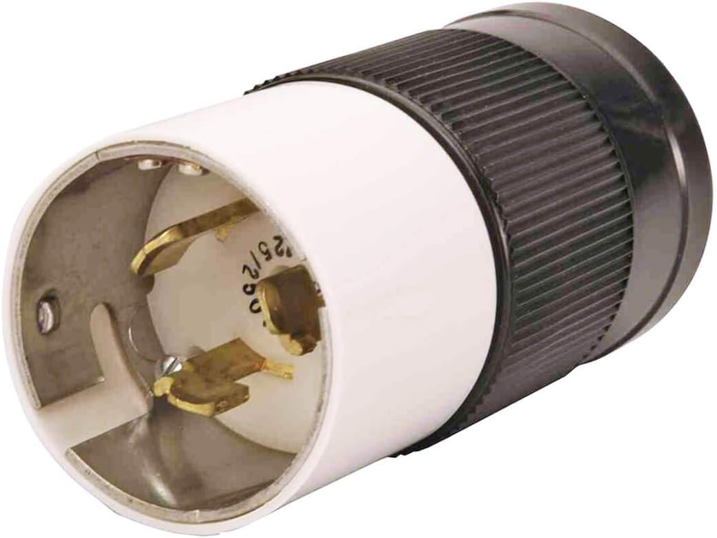 Reliance Controls LL550C 50 Amp Generator Connector (Female), Black & LL550P 50-Amp CS6365 Generator Power Cord Connector,Black