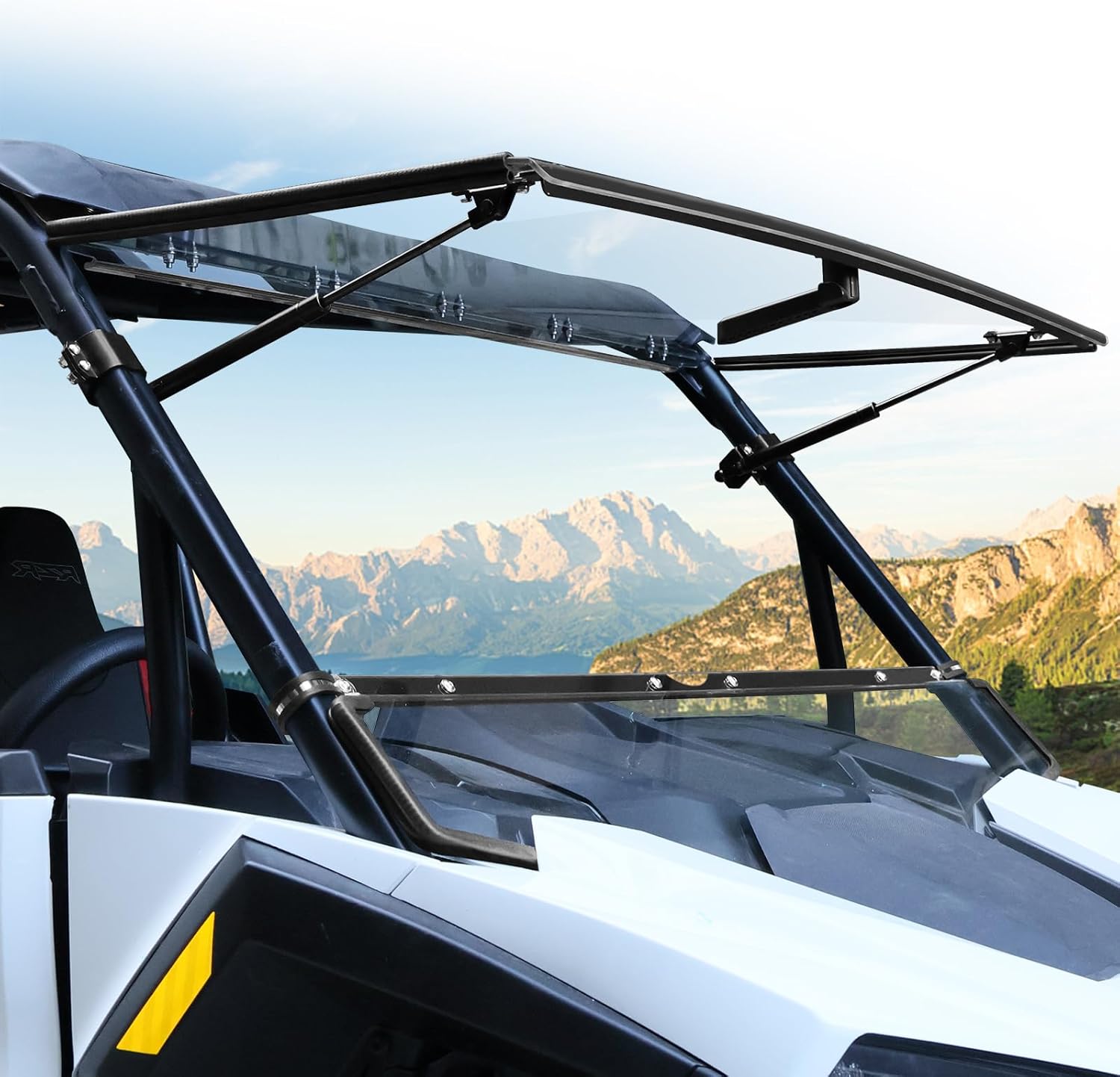 StarknightMT 2024 2025 RZR XP 1000 Flip Windshield, RZR Front Windshield Compatible with POLARIS RZR XP 1000/4 1000 2024 2025+ RZR XP 1000 Accessories Front Window