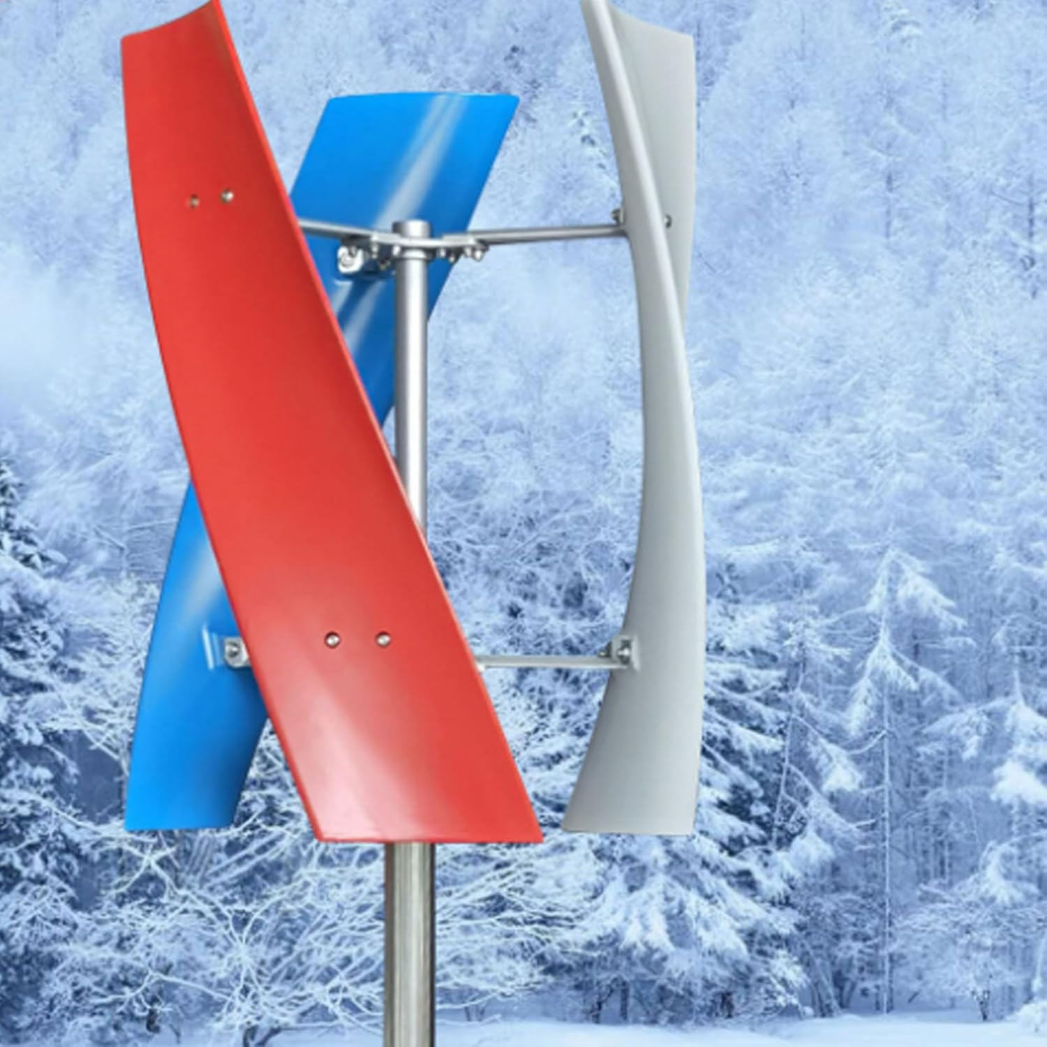 6000W Silent Vertical Wind Turbine Generator, Magnetic Levitation Technology for Home & Street Lighting, 24V Eco-Friendly Renewable Energy Solution, Efficient Clean Power