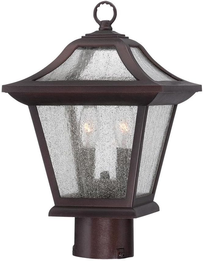 Acclaim 39017ABZ Aiken Collection 2-Light Outdoor Light Fixture Post Lantern, Architectural Bronze
