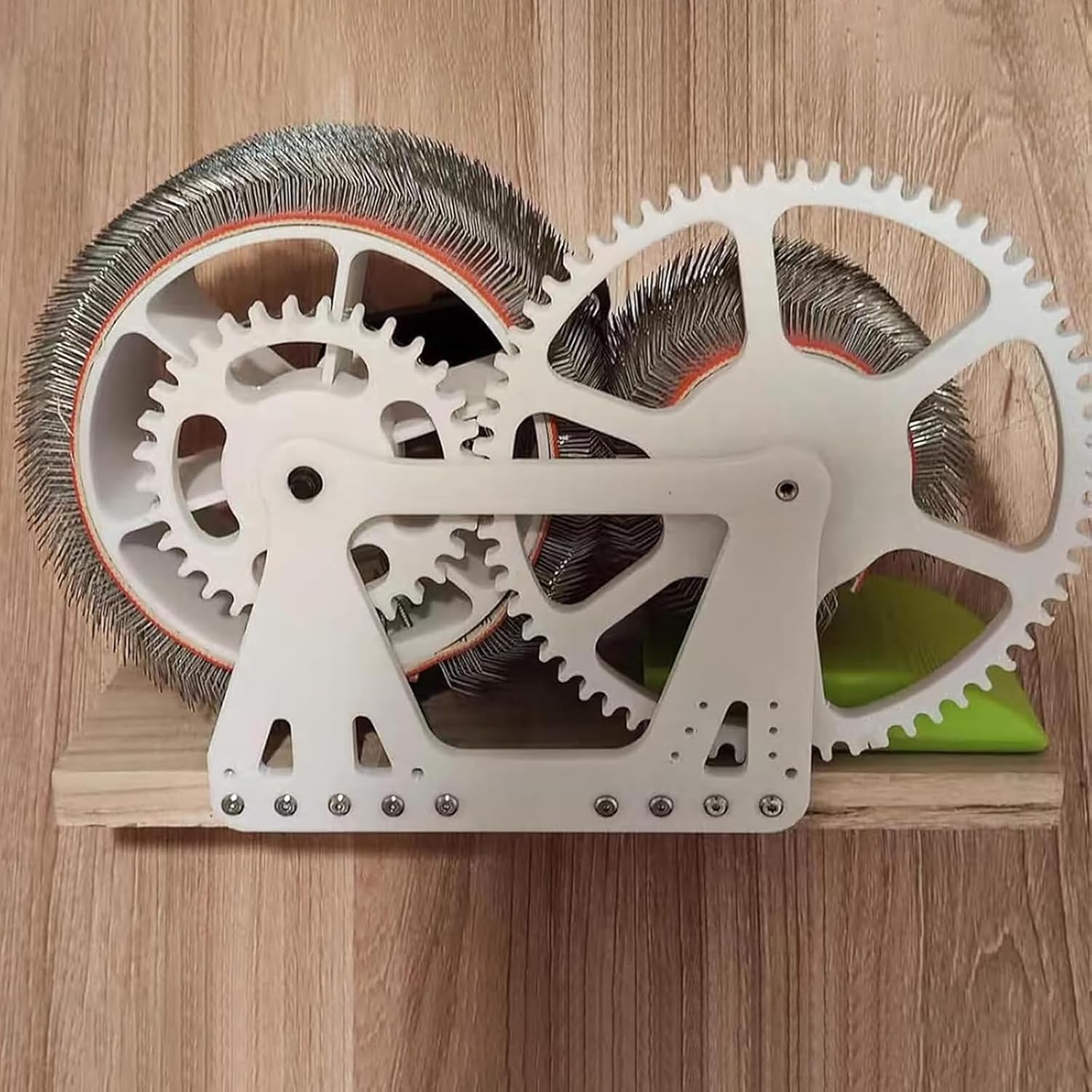 Manual Wool Carding Machine, Wool Felt Drum Carder for DIY Craft, Fast Color Mixing/Combing/Spinning, Ideal for Carding Fibers and Making Felt Projects(Black and White)