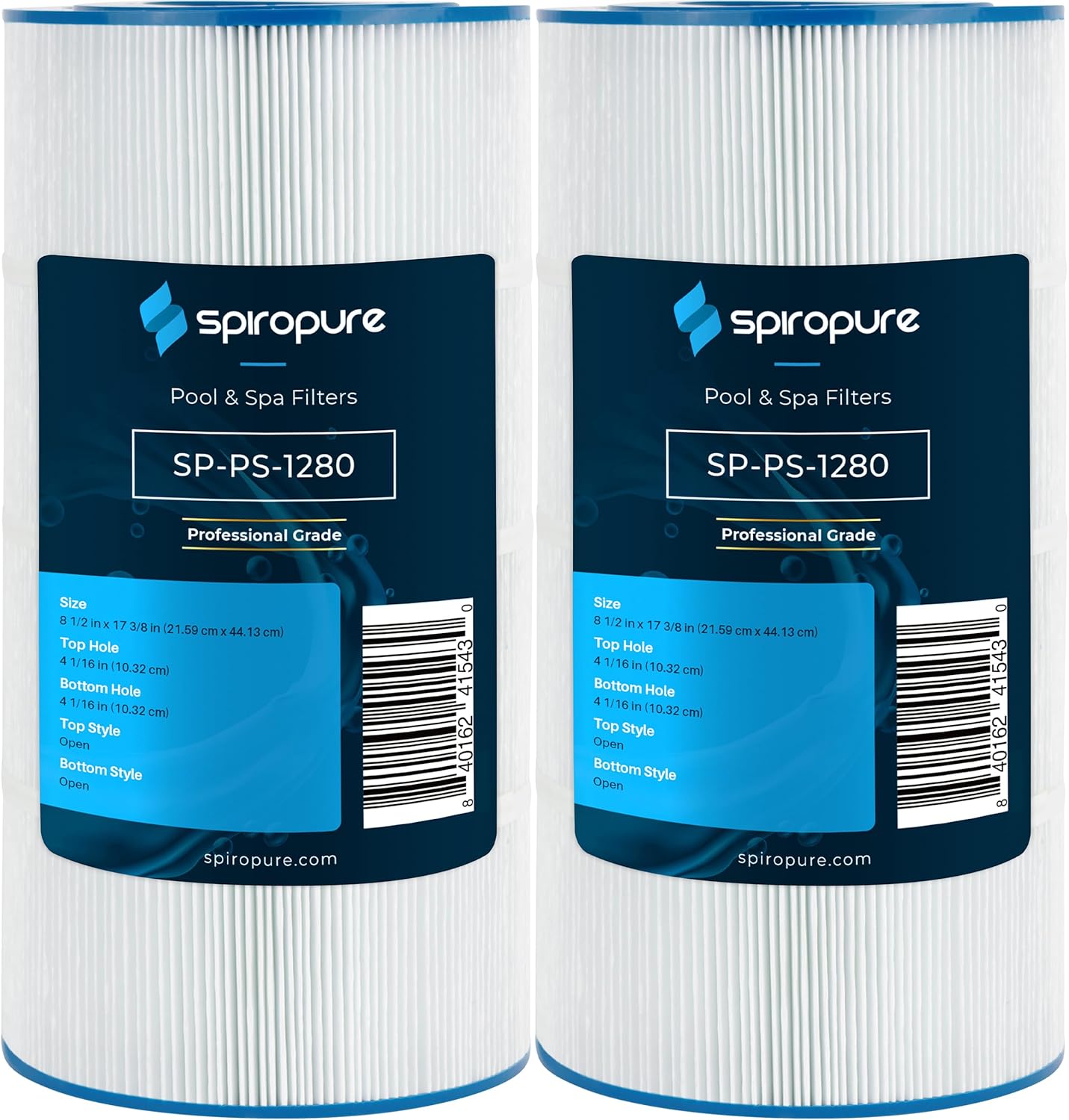 SpiroPure Replacement for Star Clear II C1500 C800 Pleatco PA80 Unicel C-8600 Hayward CX800RE Hot Tub Spa Pool Filter Replacement Cartridge (Case of 2)