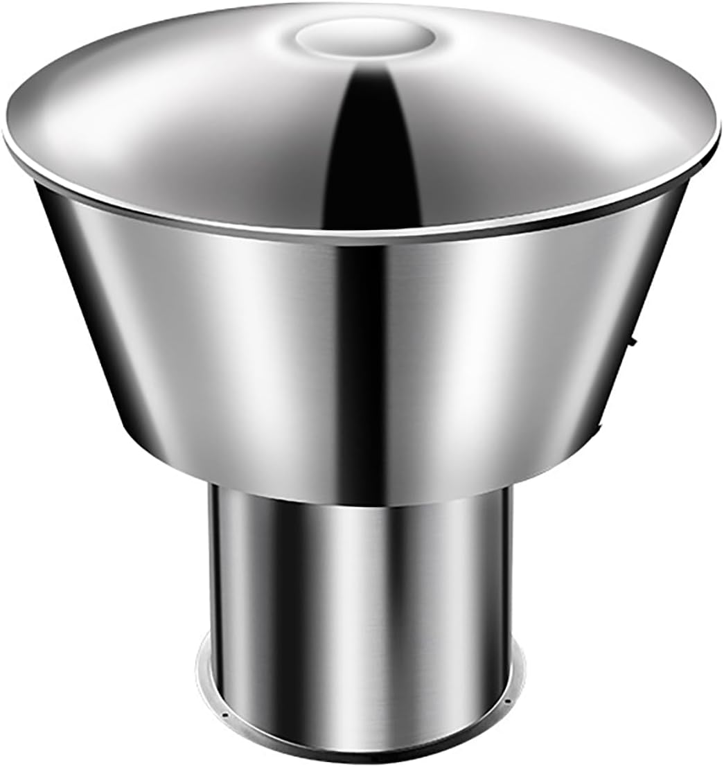 304 Stainless Steel Chimney Cap - Rain Cover and Windproof Design, Round Flue Pipe Exhaust Hood Protector for Outdoor Air Ventilation and Range Hood Applications (400mm)