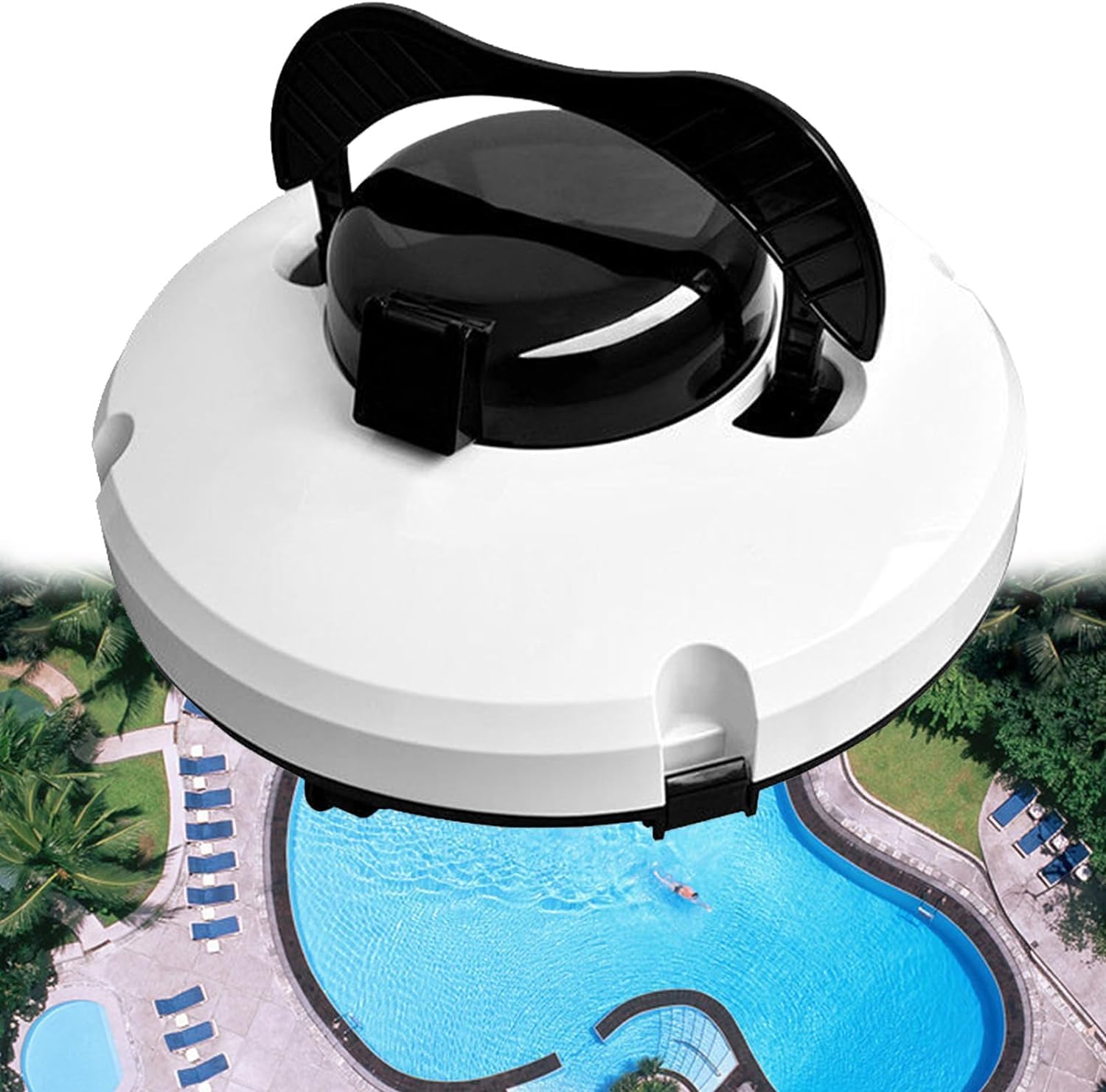 Cordless Robotic Pool Cleaner, Pool Cleaner | Robot Cleaner | Rechargeable Cordless Automatic Pool Floor Vacuum Cleaner 120 Minute Run Time | Battery 5200mah