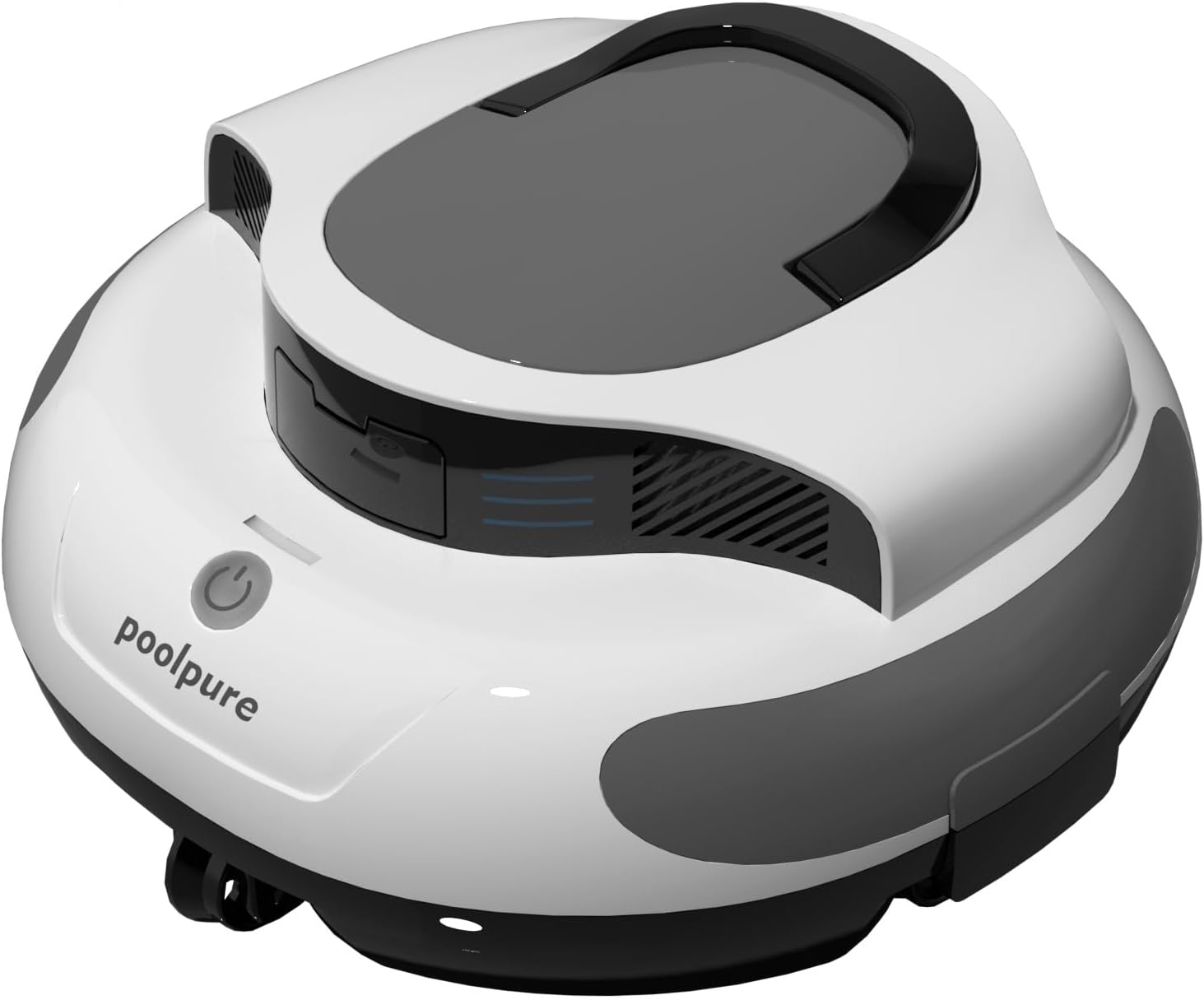 POOLPURE Cordless Robotic Pool Cleaner, 120Min Runtime, Dual 30W Motors, 5000mAh Battery, IPX8 Waterproof, Self-Parking, for Above Ground & In-Ground Pools up to 1000 Sq.Ft