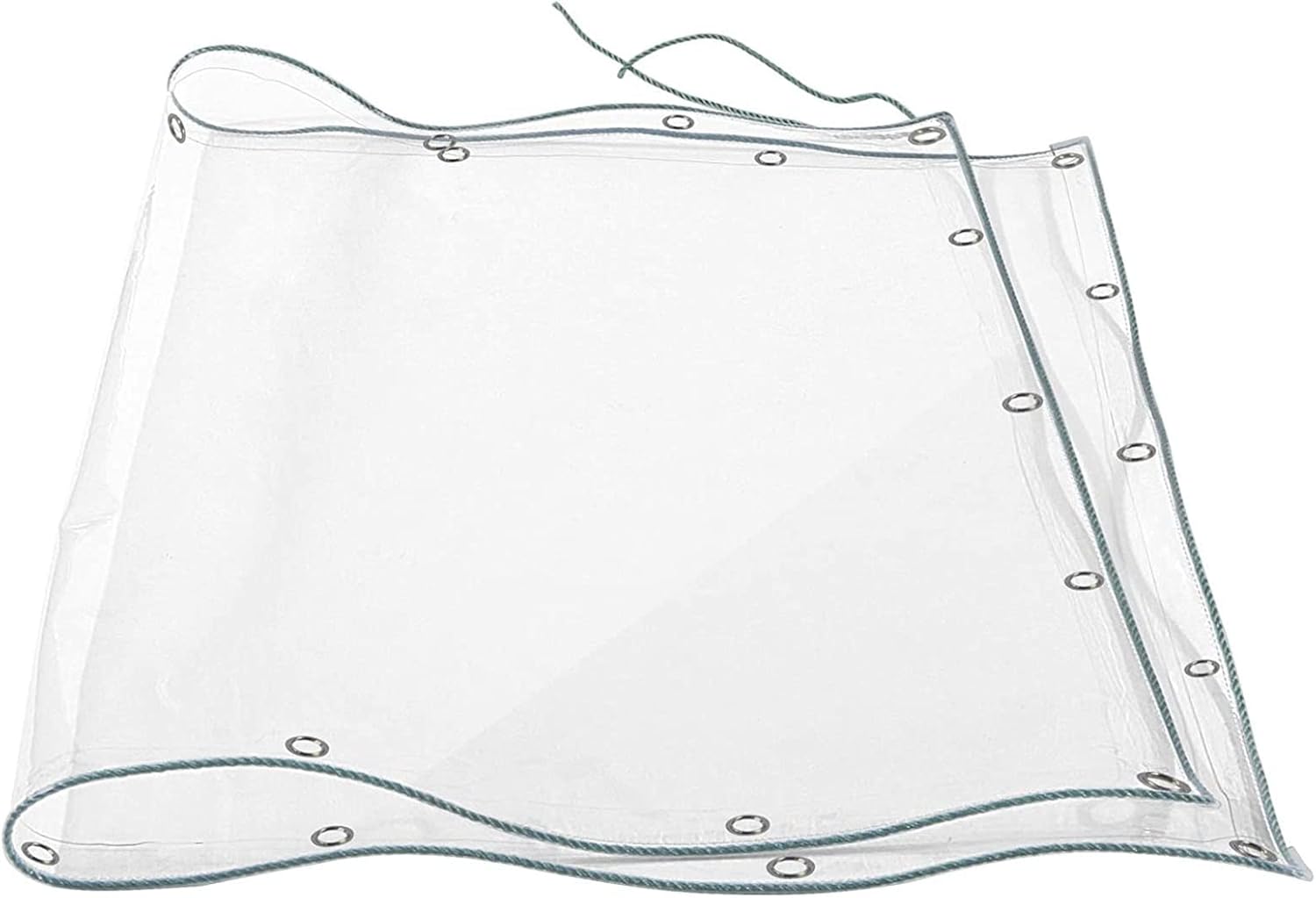 Clear Waterproof Tarp Heavy Duty Transparent Tarpaulin Thick Anti-Tear Rainproof Tarps with Grommets Greenhouse Plastic Panels for Greenhouse Garden Patio(Size:2x6m,Color:Transparent)