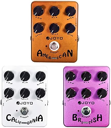 JOYO JF-15 Amplifier Simulator and JF-14 & JF-16 Overdrive Distortion Effect Pedals for Electric Guitar Most Frequently Combination Budget in Bundle