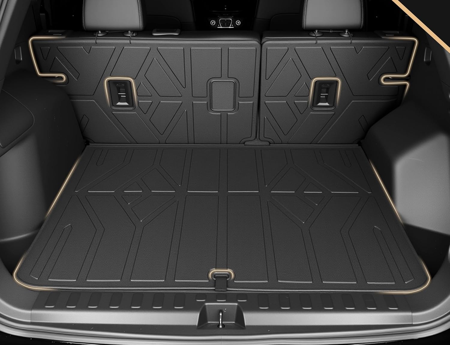 Floor Mats for Chevy Equinox 2025-2026/GMC Terrain (Not for EV),All Weather Protection Custom Floor Mats Trunk Cargo and Car Windshield Cover Set for Chevy Equinox Accessories
