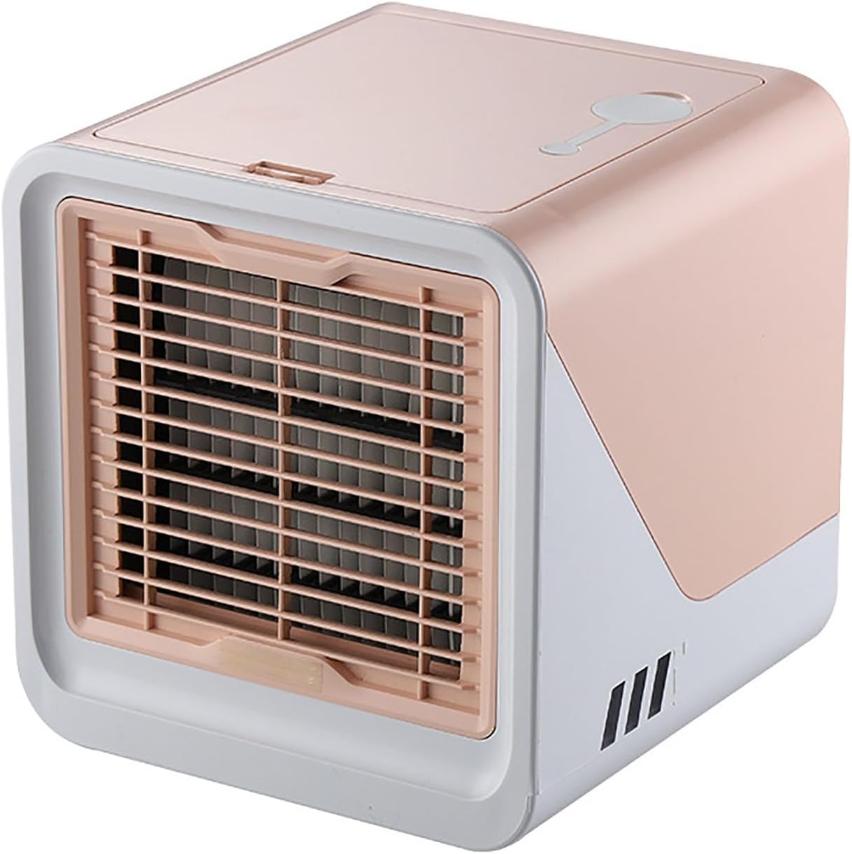 3-Speed Cool Fan, Brushless Motor Cold Fans with Dustproof Air Outlet, Cooling Fan for Bedroom, 500ml Water Tank(Pink)