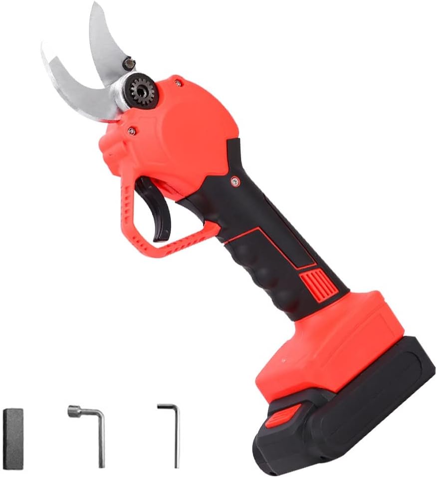 Multifunctional Electric Pruning Shears Cordless Efficient Gardening Pruner with Brushless Motor 30mm Cutting Diameter for Hedge, Bush, Orchard