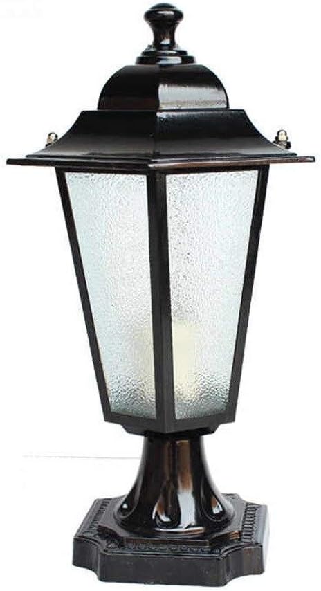 Waterproof Pillar Landscape Lighting Stigma Outdoor Post Light Fixtures Courtyard Villa Column Lights Park (Color : E) (D)