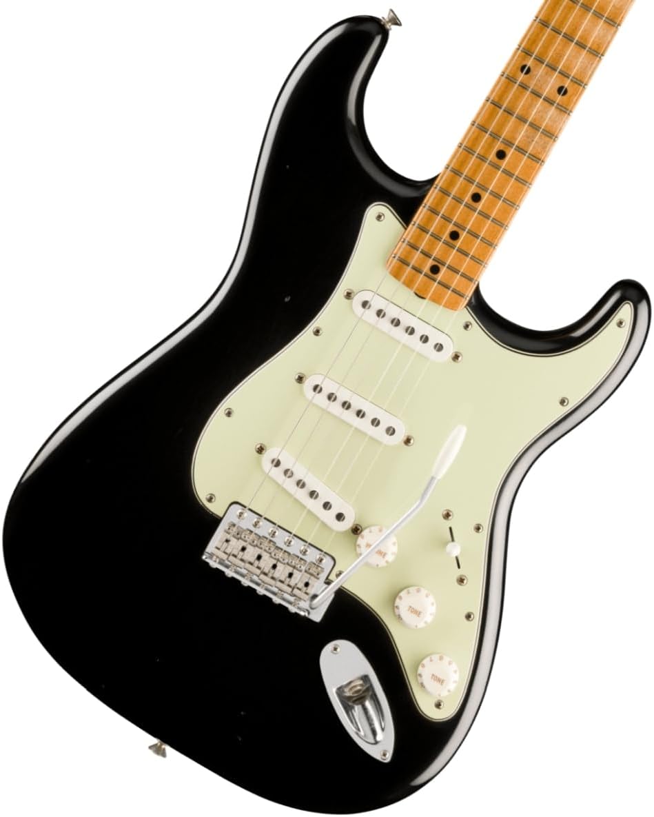 Fender Limited Vintera II Road Worn '60s Stratocaster Electric Guitar - Black, Maple Fingerboard