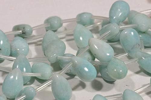amazonite beads 14x9x7mm 6 beads natural gemstone bead jewelry making supplies amazonite