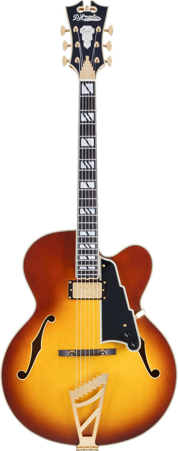 D'Angelico Excel EXL-1 Hollowbody Electric Guitar - Dark Iced Tea Burst