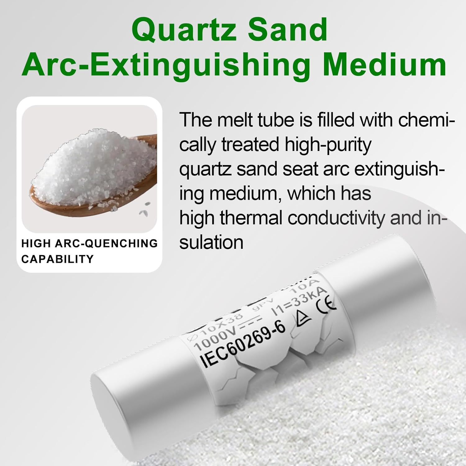 IP65 Solar PV Combiner Box DC1000V 32A Circuit Breaker with Surge Protector and 15A PV Fuses & 10pcs Fuse Link 10A 1000V DC, 1in 1out Disconnect Switch Outdoor Waterproof for Solar Panels System