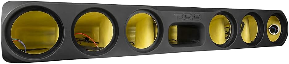 DS18 ENS-66X Under Seat Enclosure for Pick Up Trucks 6 x 6.5 Subwoofers - High Density Abs, UV Protected and All Elements Ready