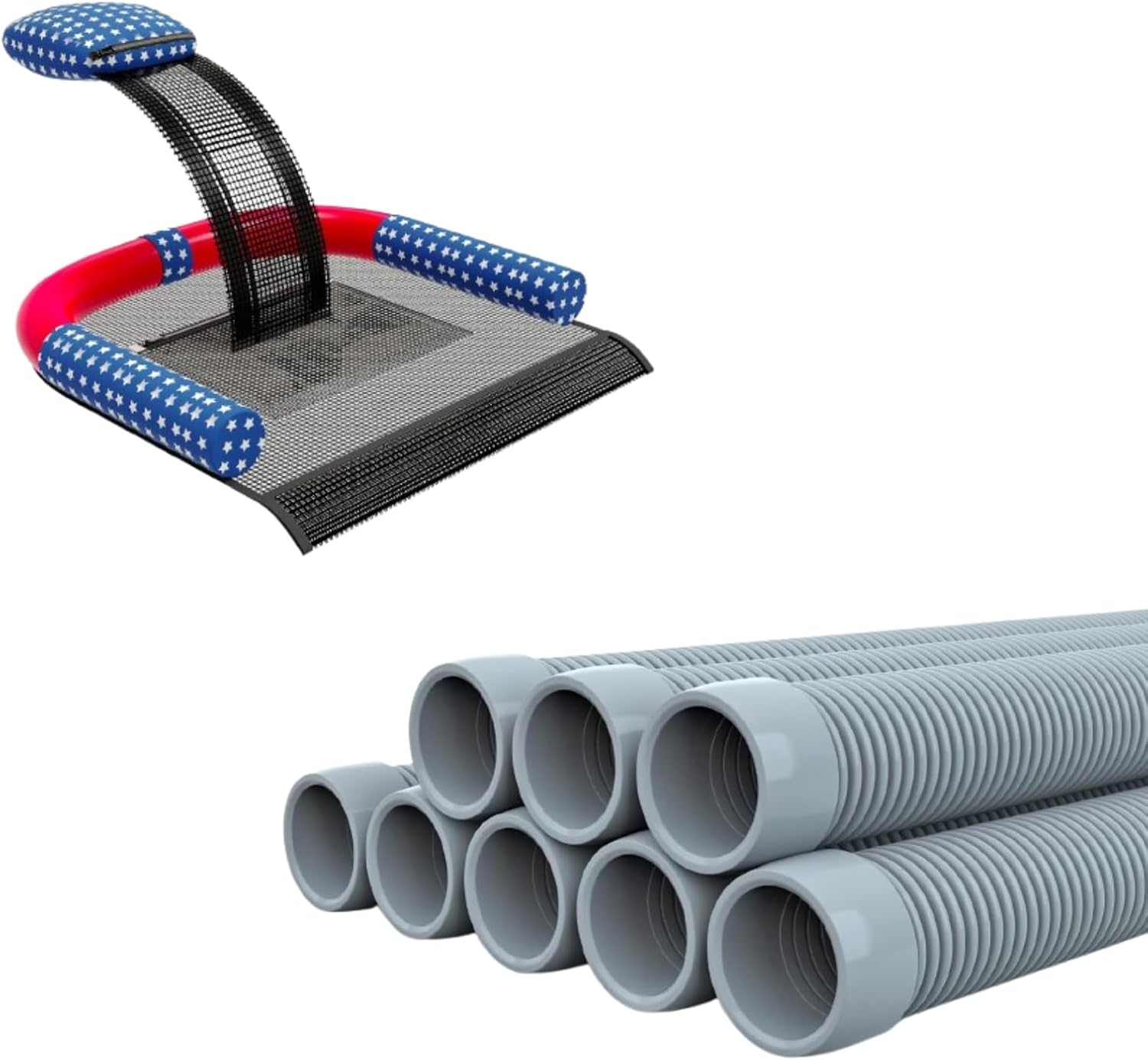 Poolvio Swimming Pool Vacuum Hose & Animal Saving Escape Ramp