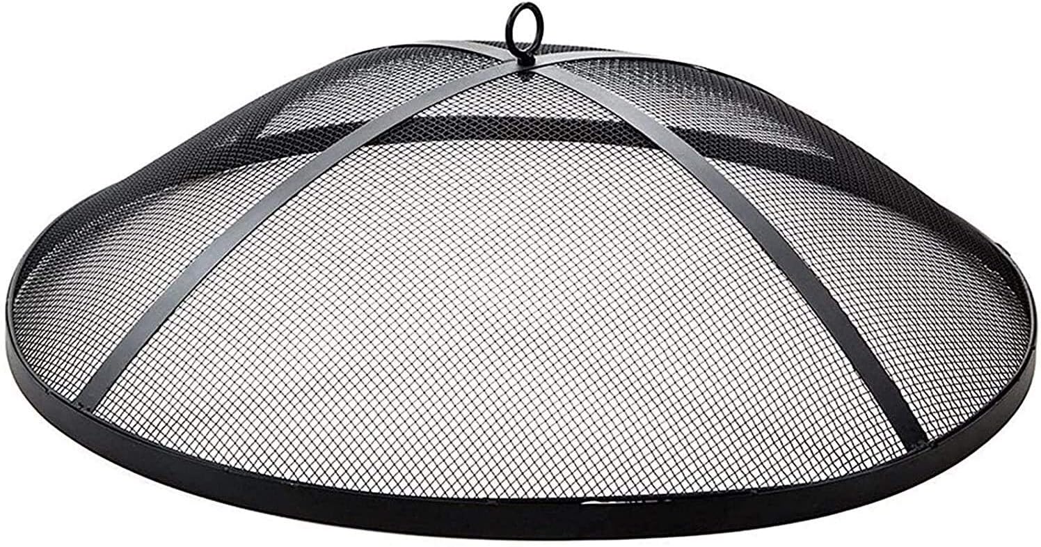 Garden Fire Pit Portable Grill Barbecue Rack Outdoor Fire Tables Outdoor Round Fire Pit,Backyard Patio Garden Stove Wood Burning BBQ Fire Pit,with Cover BBQ Cooking for Camping Backyard, Grey