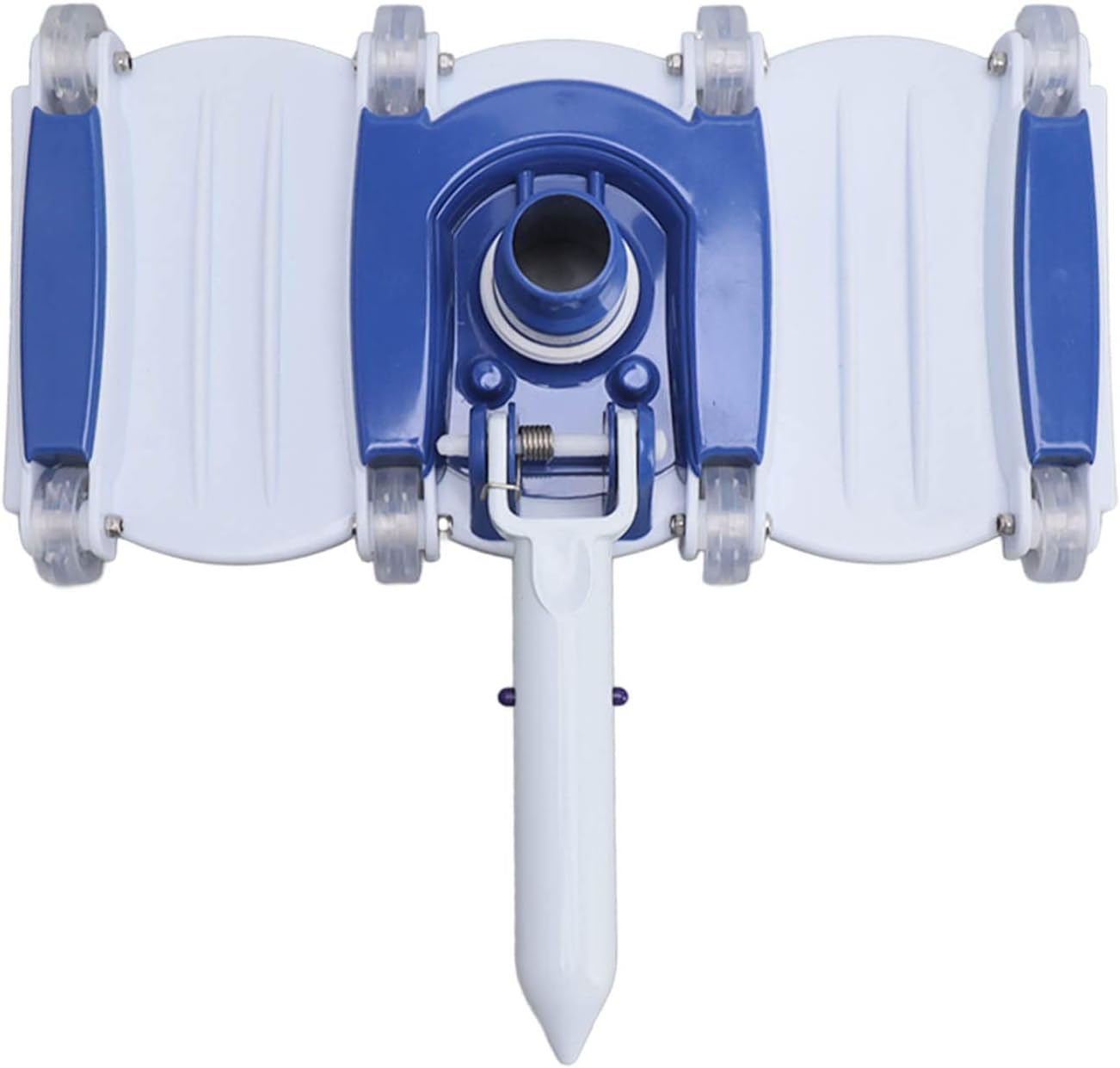 Pool Cleaner Vacuum Head, 11.4” Wide for Inground, Weighted Flexible Swimming Pool Equipment Manual Cleaner Vacuum Handle for Ground Pools (Type 2)