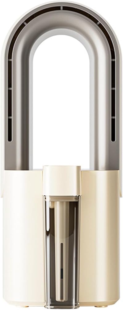 Portable AC Air Conditioner Portable Compact Indoor Air Conditioner with Removable Water Tank, Energy Efficient, Cooler Device for Bedroom, Living Room, Apartment, Studio (Cream)