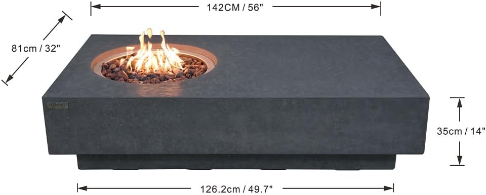 Metropolis Concrete Fire Pit 56